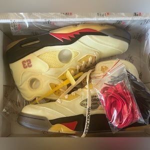 Air Jordan 5 X Off-White Sail